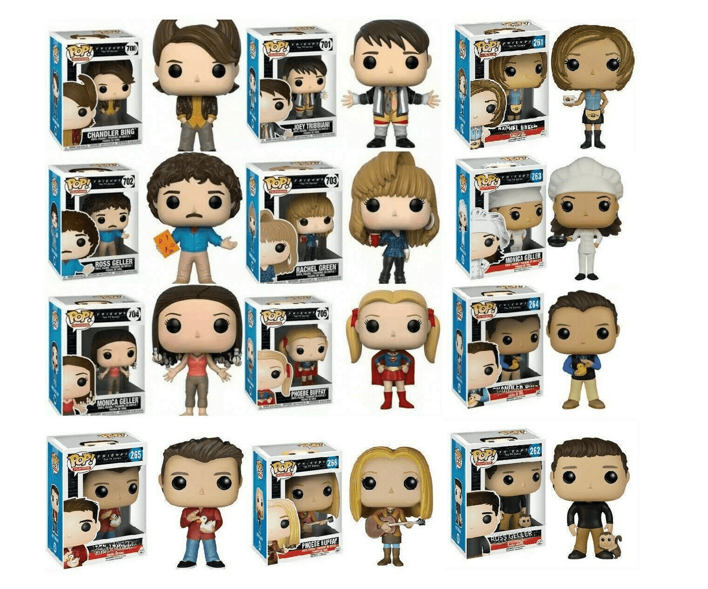 "Funko POP Friends Figures: Rachel & Ross Collectibles" - 787 Hobby House