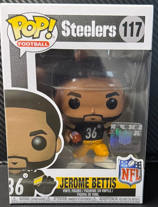 Funko Pop! NFL Pittsburg Steelers Jerome Bettis 117 w/Protector - 787 Hobby House