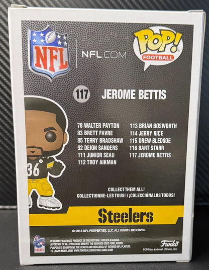 Funko Pop! NFL Pittsburg Steelers Jerome Bettis 117 w/Protector - 787 Hobby House