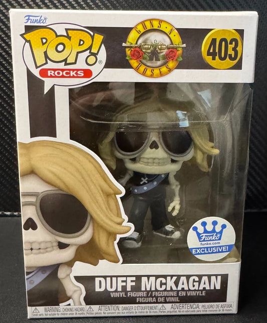 Funko Pop! Rocks Guns N Roses Duff McKagan (Skeleton) 403 w/Protector - 787 Hobby House