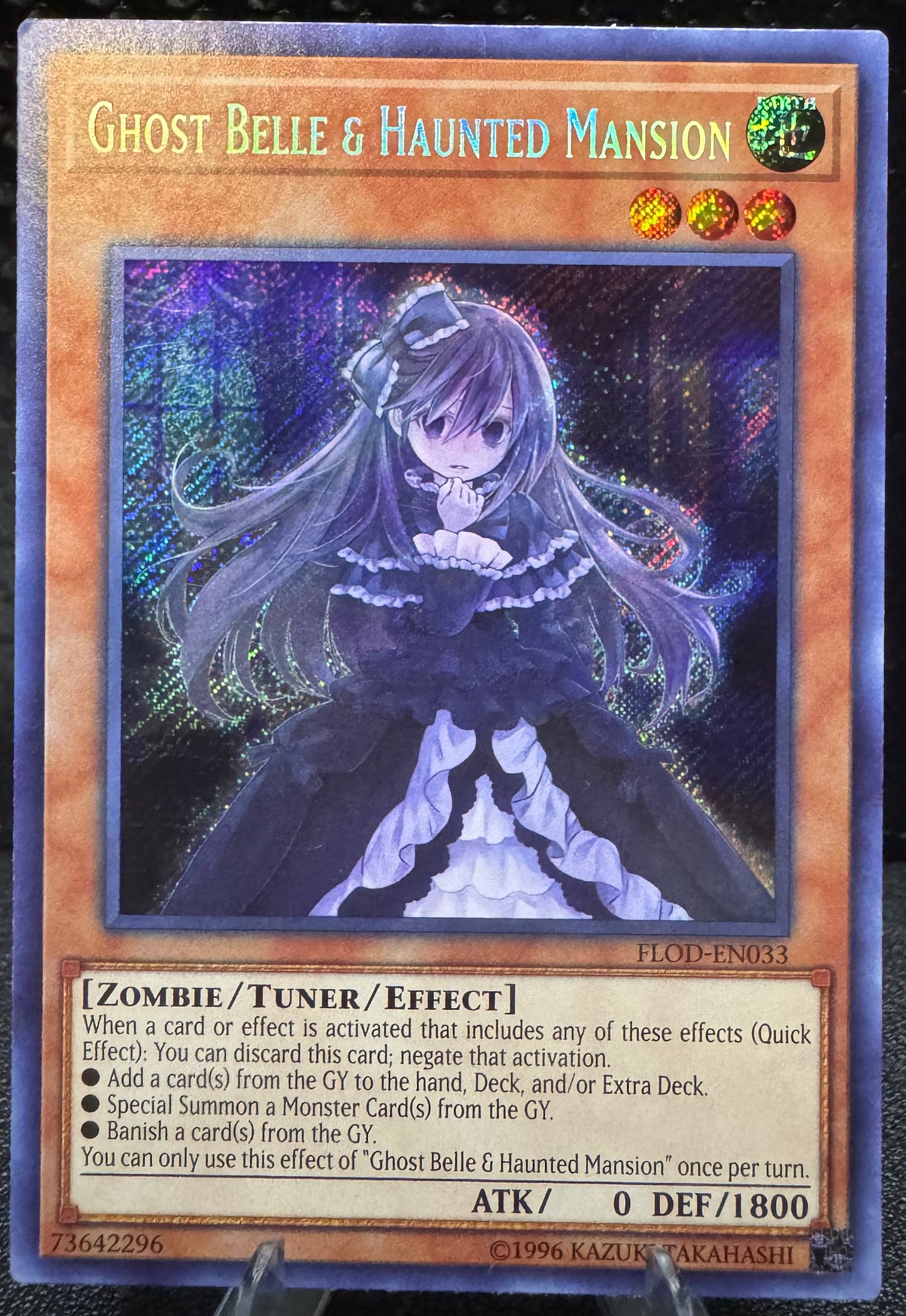 Ghost Belle & Haunted Mansion Secret Rare FLOD - EN033 YuGiOh Flames of Destruction - 787 Hobby House