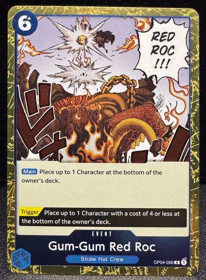 Gum - Gum Red Roc Rare OP04 - 056 One Piece Kingdoms of Intrigue - 787 Hobby House