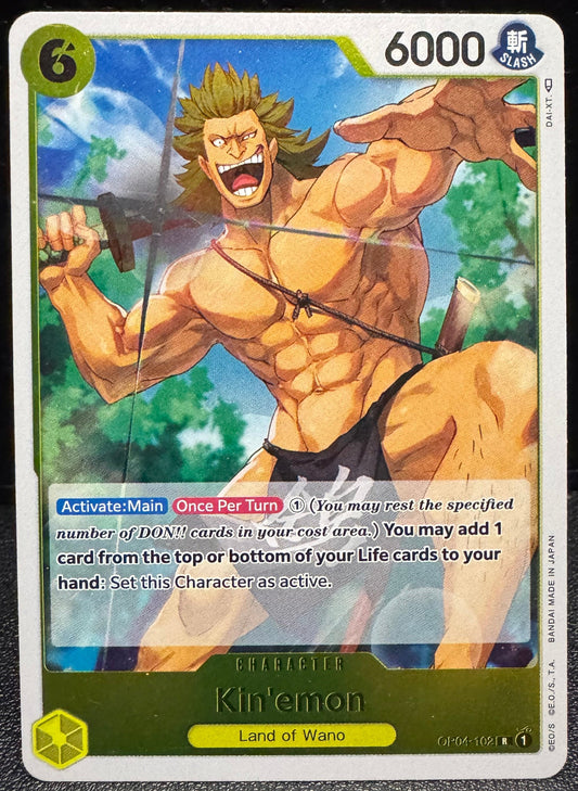 Kin'emon Rare OP04 - 102 One Piece Kingdoms of Intrigue - 787 Hobby House
