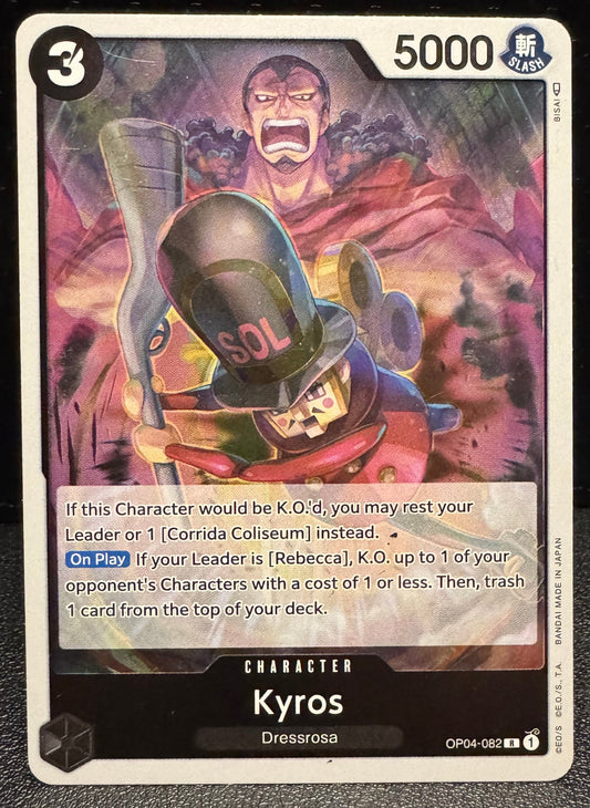 Kyros Rare OP04 - 082 One Piece Kingdoms of Intrigue - 787 Hobby House
