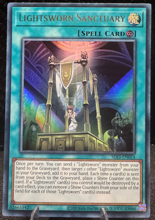 Lightsworn Sanctuary Ultra Rare SDLI - EN024 YuGiOh Structure Deck: Realm of Light - 787 Hobby House