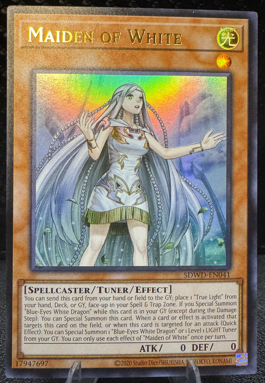 Maiden of White Ultra Rare SDWD - EN041 YuGiOh Structure Deck: Blue Eyes White Destiny - 787 Hobby House