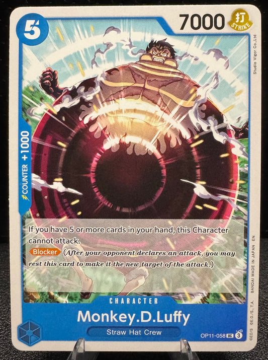 Monkey.D.Luffy Uncommon OP11 - 058 One Piece Fist of Divine Speed - 787 Hobby House