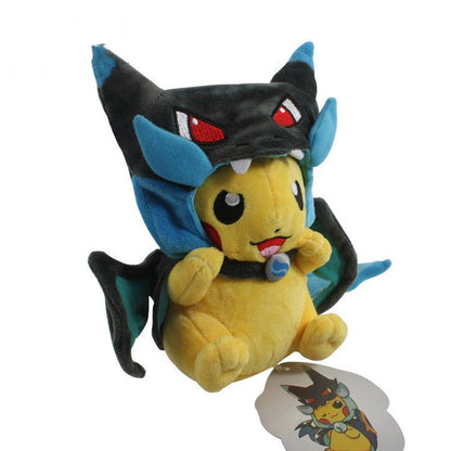 Pikachu Mega Charizard Plush Costume with Hat (Blue/Yellow) - 787 Hobby House