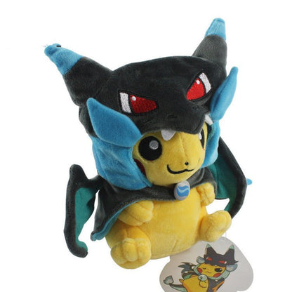Pikachu Mega Charizard Plush Costume with Hat (Blue/Yellow) - 787 Hobby House