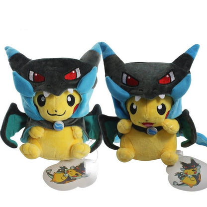 Pikachu Mega Charizard Plush Costume with Hat (Blue/Yellow) - 787 Hobby House
