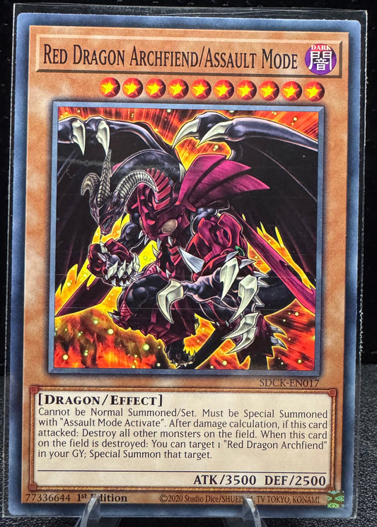 Red Dragon Archfiend/Assault Mode SDCK - EN017 YuGiOh Structure Deck: Crimson King 1st Edition Common - 787 Hobby House