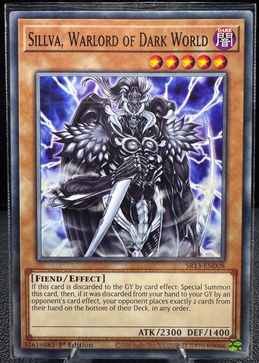 Sillva, Warlord of Dark World 1st Edition SR13 - EN008 YuGiOh Structure Deck: Dark World Common SP - 787 Hobby House