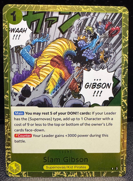 Slam Gibson Rare OP12 - 117 One Piece Legacy of the Master - 787 Hobby House