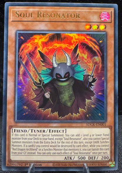 Soul Resonator 1st Edition Ultra Rare SDCK - EN001 YuGiOh Structure Deck: Crimson King - 787 Hobby House