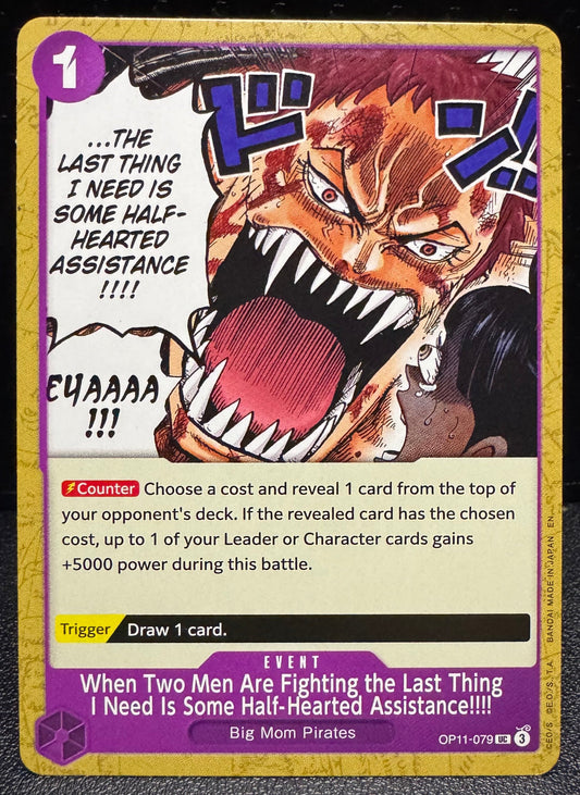 When Two Men Are Fighting Uncommon OP11 - 079 One Piece Fist of Divine Speed - 787 Hobby House