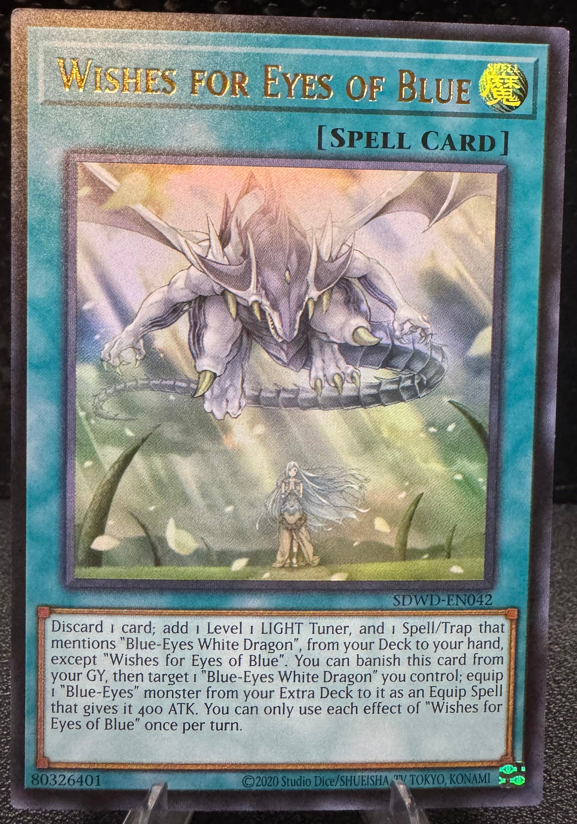 Wishes for Eyes of Blue Ultra Rare SDWD - EN042 YuGiOh Structure Deck: Blue Eyes White Destiny - 787 Hobby House